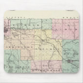 Kaart van Eau Claire County, staat Wisconsin Muismat (Voorkant)