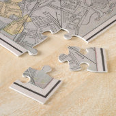 kaart van Edinburgh Schotland (1901) Legpuzzel (Zijkant)