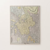 kaart van Edinburgh Schotland (1901) Legpuzzel (Verticaal)