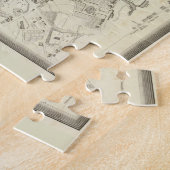  kaart van Edinburgh Scotland (1844) Legpuzzel (Zijkant)