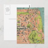  kaart van Edinburgh Scotland (1935) (Voorkant / Achterkant)