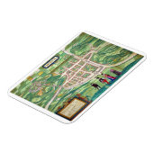 Kaart van Edinburgh, van "Civitates Orbis Terrarum Magneet (Linkerzijde)