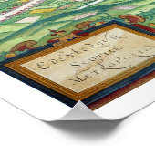 Kaart van Edinburgh, van "Civitates Orbis Terrarum Poster (Hoek)