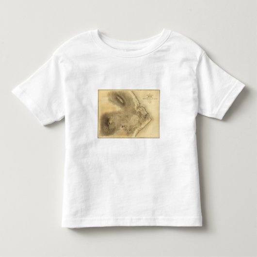 Kaart van een deel van het eiland Hawaii Kinder Shirts (Voorkant)