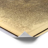 Kaart van een deel van het eiland Hawaii Poster (Hoek)