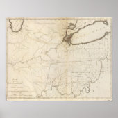 Kaart van een deel van het noordwestelijke gebied poster (Voorkant)