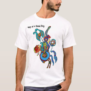 Kaart van een Goede Dag T-shirt
