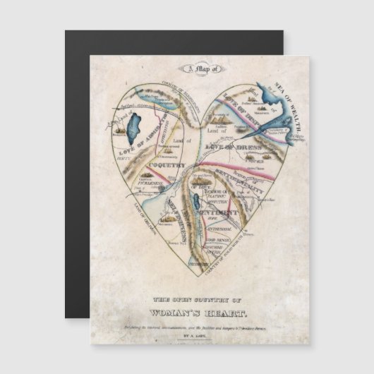 Kaart van een Womans Hart (Voorkant / Achterkant)