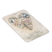 Kaart van een Womans Hart Magneet (Rechterzijde)