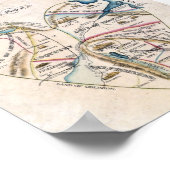 Kaart van een Womans Hart Poster (Hoek)