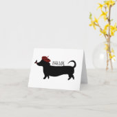 Kaart van een worstenhond (Gele Bloem)