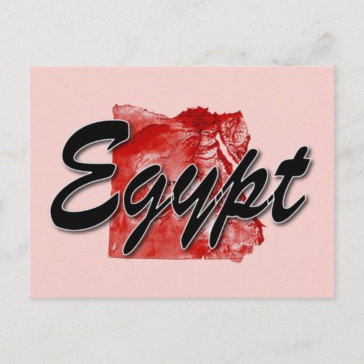 Kaart van Egypte (Voorkant)