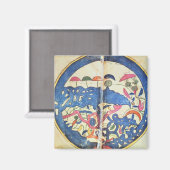 Kaart van Egypte, 1348 Magneet (Voorkant / Achterkant)