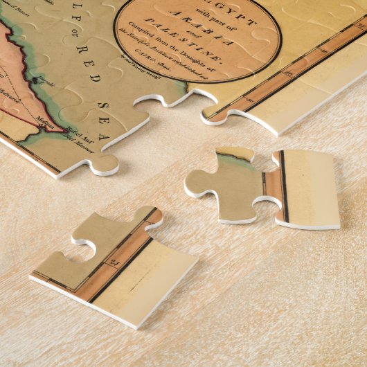  kaart van Egypte (1800) Legpuzzel (Zijkant)