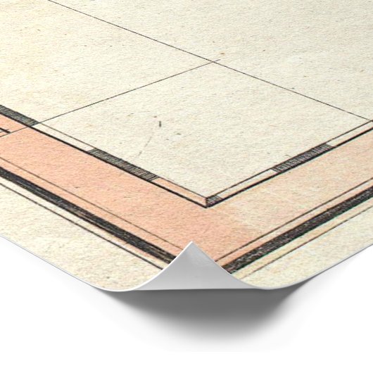  kaart van Egypte (1805) Poster (Hoek)