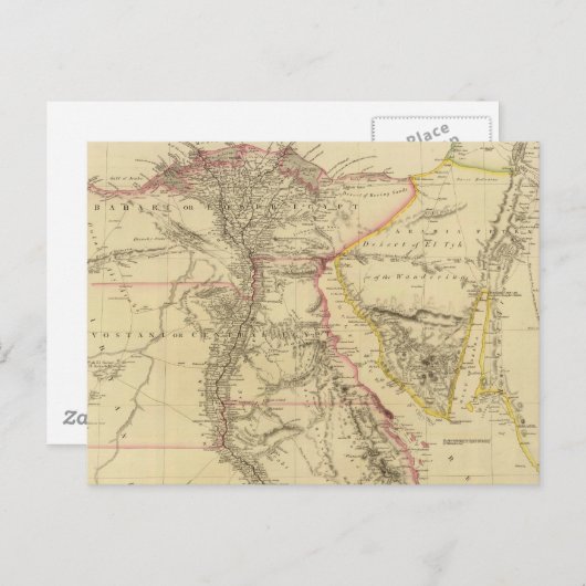  kaart van Egypte (1832) (Voorkant / Achterkant)