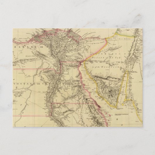  kaart van Egypte (1832) (Voorkant)