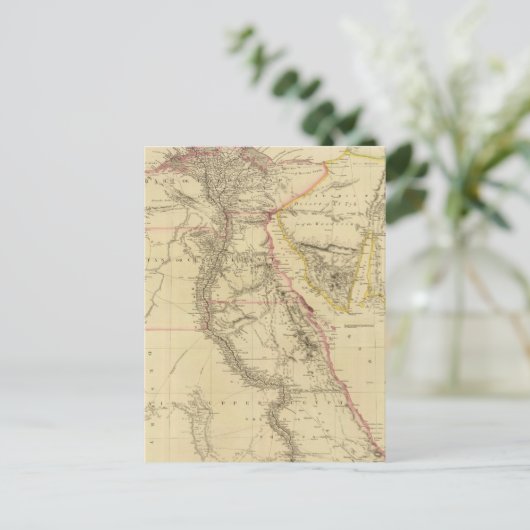  kaart van Egypte (1832) (Staand voorkant)