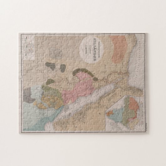  kaart van Egypte (1856) Legpuzzel (Horizontaal)