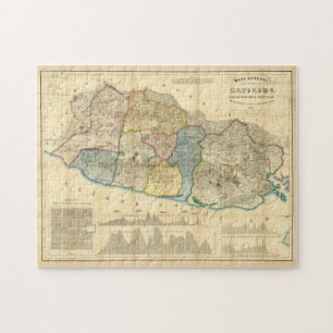 kaart van El Salvador (1858) Legpuzzel