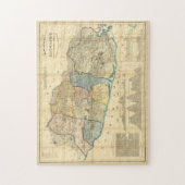 kaart van El Salvador (1858) Legpuzzel (Verticaal)