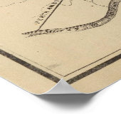  kaart van Elizabeth New Jersey (1872) Poster (Hoek)