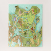 Kaart van elke MMORPG puzzel Legpuzzel (Verticaal)