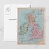  kaart van Engeland (Voorkant / Achterkant)