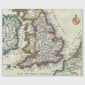  kaart van Engeland (1747) Cadeaupapier (Vlak)