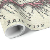  kaart van Engeland (1747) Cadeaupapier (Rol Hoek)