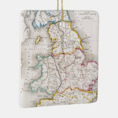 Kaart van Engeland | Britannia Antiqua Keramisch Ornament (Rechts)