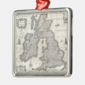 kaart van Engeland en Ierland (1631) Metalen Ornament (Links)