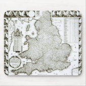Kaart van Engeland en Wales, 1644 Muismat (Voorkant)