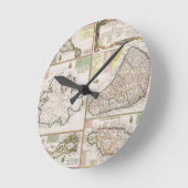 Kaart van Engelse kolonies in het Caribisch gebied Ronde Klok (Hoek)