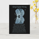 Kaart van Equinox-lente met Beer (Gele Bloem)