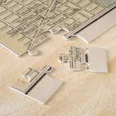 kaart van Erie PA (1890) Legpuzzel (Zijkant)