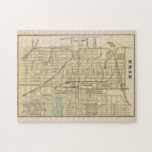 kaart van Erie PA (1890) Legpuzzel (Horizontaal)