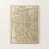  kaart van Erie PA (1890) Legpuzzel (Verticaal)