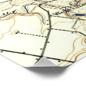  kaart van Erie Pennsylvania (1899) Poster (Hoek)