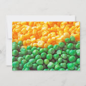 Kaart van erwten en suikermaïs (Voorkant)