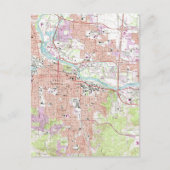  kaart van Eugene Oregon (1967) (Voorkant)