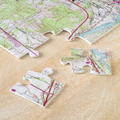  kaart van Eugene Oregon (1967) Legpuzzel (Zijkant)