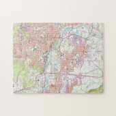  kaart van Eugene Oregon (1967) Legpuzzel (Horizontaal)