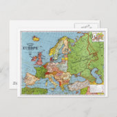 Kaart van Europa (Voorkant / Achterkant)