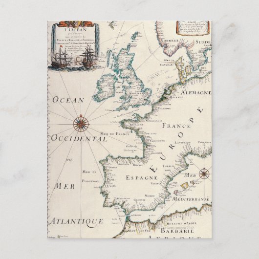 Kaart van Europa (Voorkant)