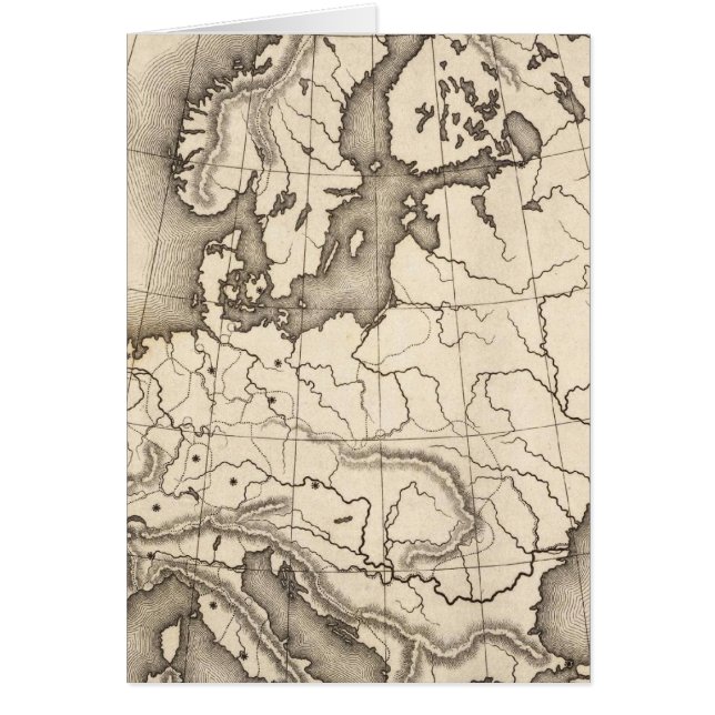 Kaart van Europa (Voorkant)