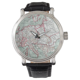 KAART VAN EUROPA, 12e EEUW Horloge