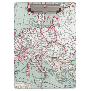 KAART VAN EUROPA, 12e EEUW Klembord