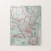 KAART VAN EUROPA, 12e EEUW Legpuzzel (Verticaal)