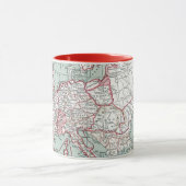 KAART VAN EUROPA, 12e EEUW Mok (Midden)